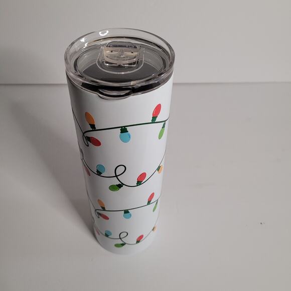 Festive Christmas Lights 20oz Insulated Tumbler - Picture 9 of 14